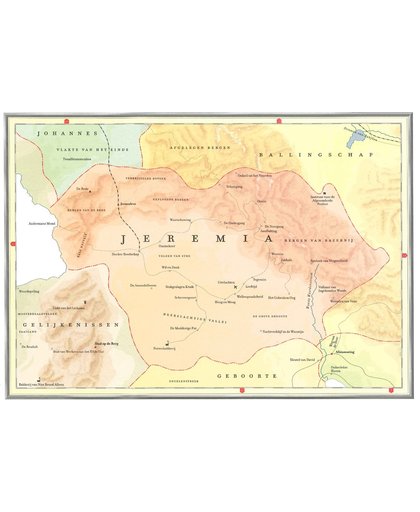 Kaart Atlas van het bijbelse continent - De profeet Jeremia