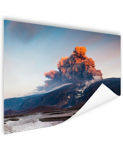 Vulkaan schoonheid van de natuur Poster 60x40 cm - Foto print op Poster (wanddecoratie)