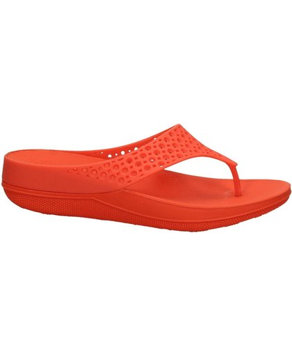 FitFlop - Ringer Welljelly Flipflop  - Sportieve slippers - Dames - Maat 41 - Rood - E38-210 -Flame Rubber