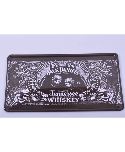 Jack Daniel's old time quality" ijzeren vintage reclamebord - Gems and Giftshop