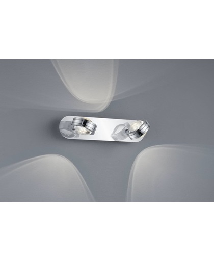 Wandlamp - Modern - Lentil - Kleur Armatuur Chroom - Meegeleverde lichtbron LED - Fitting SMD - Max. wattage 2 watt