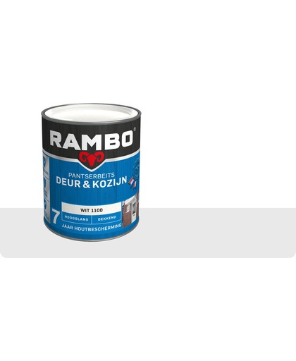 Rambo Deur & Kozijn pantserbeits hoogglans dekkend wit 1100 750 ml