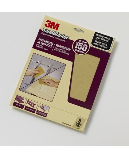3M 69018 Sandblaster Schuurpapier Paars - 3 st