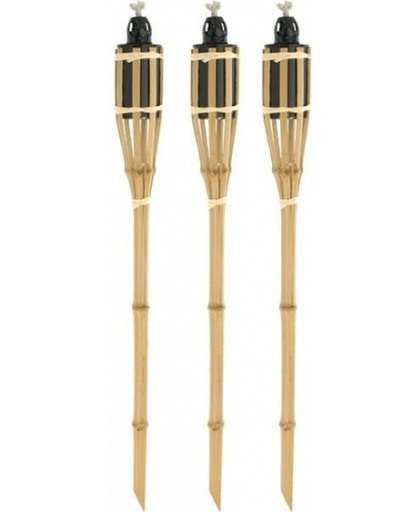 Tuinfakkels bamboe set 3 stuks 65 cm