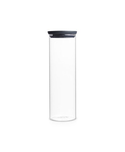 Brabantia stapelbare voorraadpot 1,9 liter - Glas