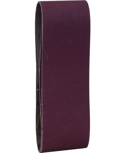 Bosch - 3-delige schuurbandenset voor bandschuurmachines, rode kwaliteit 150, ongeperforeerd, gespannen