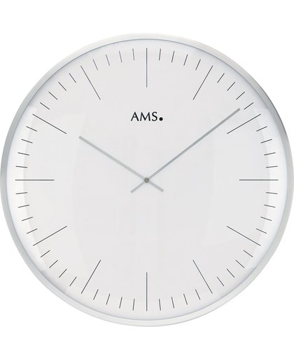 AMS 9540 Wandklok zilverkleurig 40 cm ø