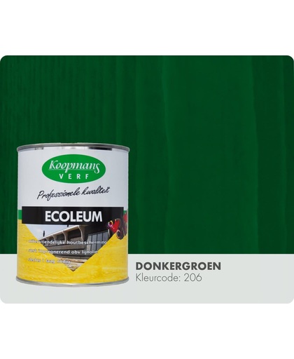 Koopmans Ecoleum - Semi-dekkend - 1 liter - Donkergroen
