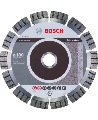 Bosch - Diamantdoorslijpschijf Best for Abrasive 180 x 22,23 x 2,4 x 12 mm