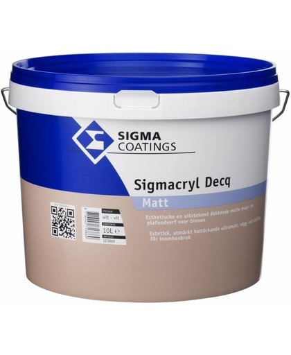 Sigmacryl Decq Matt - 10 Liter Lichte Kleur