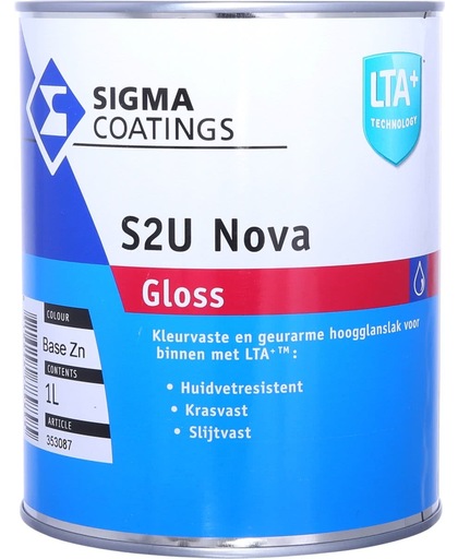 Sigma S2U Nova Gloss, Wit - 1 Liter