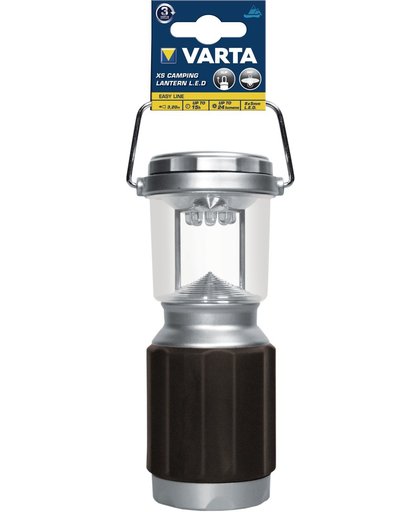Varta XS Camp Lantern LED 4AA Universele zaklamp Zwart, Zilver