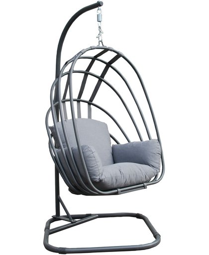 Garden Impressions - Suez schommelstoel - inklapbaar - royal grey