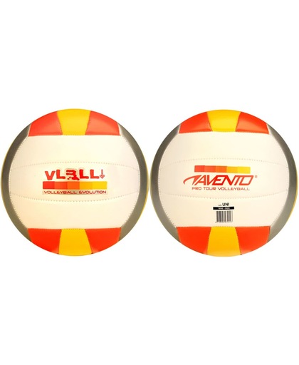Volleybal - PVC Leder - Oranje/Geel/Grijs