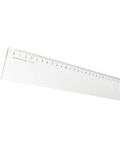 Liniaal Aristo 40cm glashelder plexiglas