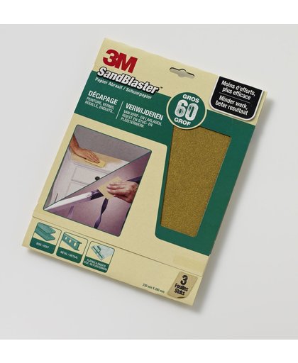 3M Schuurpapier P60 groen 3 st