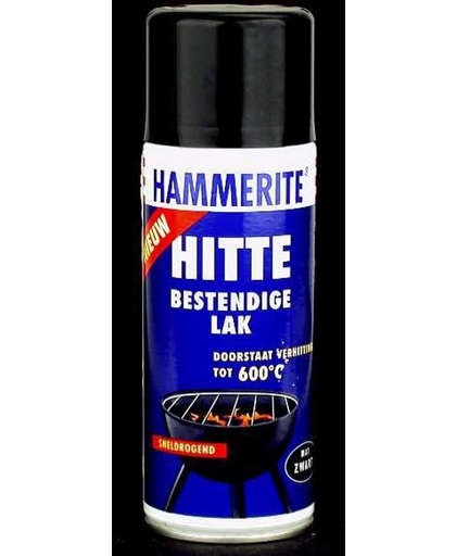 Hammerite Hittebestendige Lak Mat Zwart 400Ml