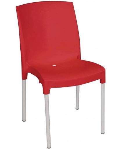 Bolero stapelbare stoel rood ( set van 4 )