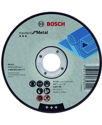 Doorslijpschijf recht Standard for Metal A 30 S BF, 125 mm, 22,23 mm, 2,5 mm 1st