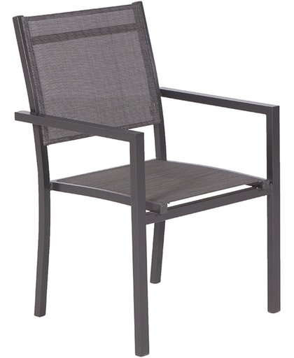 Garden Impressions - Moon - dining fauteuil - stapelbaar - royal grey/heather grey
