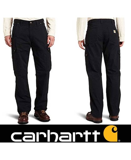 Carhartt Cotton Ripstop Work Pants-BLK-32-34