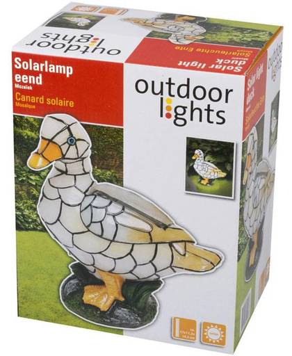 Outdoor Lights LED solarlamp eend mozaiek