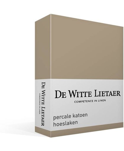 De Witte Lietaer - Jersey Elastan - Hoeslaken - Eenpersoons - 90x200 cm - Taupe