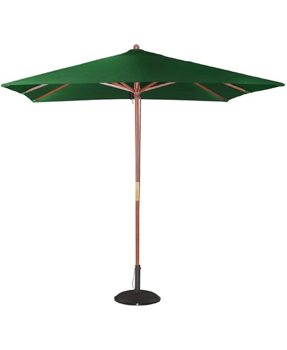 HorecaTraders Groen vierkant parasol 2,7(h)x 2,5(l)x 2,5(b) meter