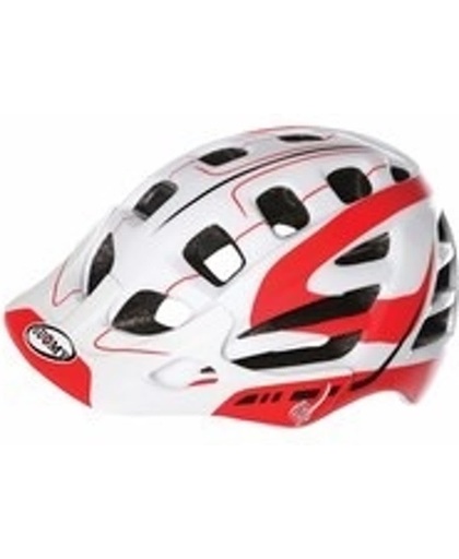 Suomy helm Scrambler S-Line (wit/rood)
