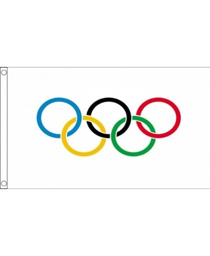 Olympische vlag 90 x 150 cm