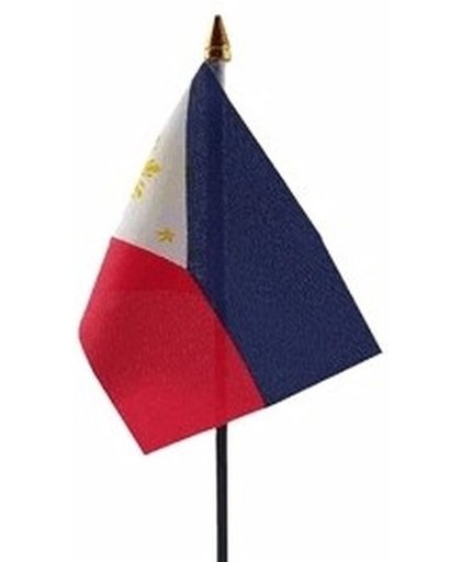 Filipijnen mini vlaggetje op stok 10 x 15 cm