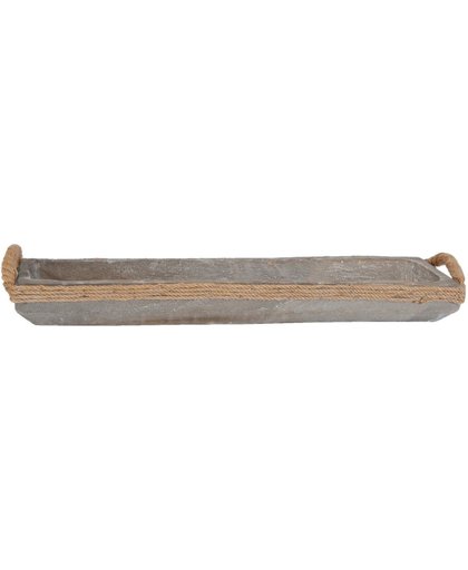 Clayre & Eef 5H0163 - hout touw Schoot-dienblad 61*14*10 cm