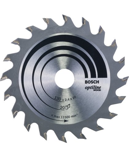 Bosch - Cirkelzaagblad Optiline Wood 130 x 20/16 x 2,4 mm, 20