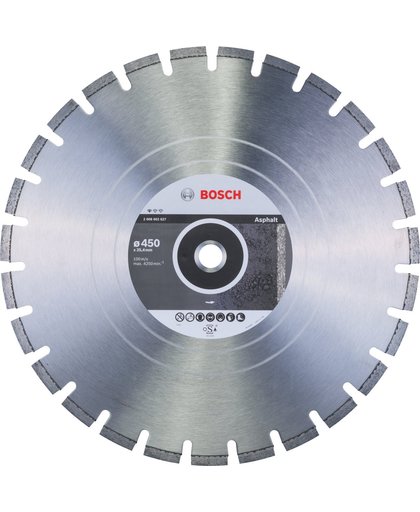 Bosch - Diamantdoorslijpschijf Standard for Asphalt 450 x 25,40 x 3,2 x 10 mm