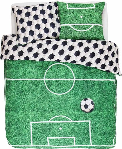 Covers & Co Soccer - Dekbedovertrek - Tweepersoons - 200 x 220 - Green