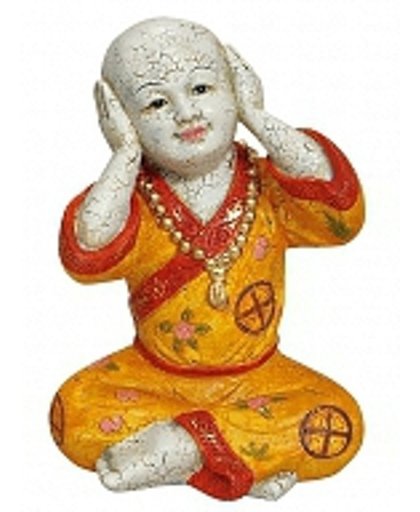 Boeddha beeldjes Horen 16 cm