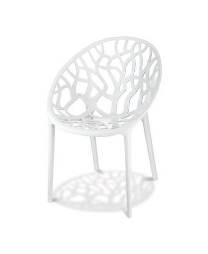 24designs stoel crystal - stapelbaar - wit