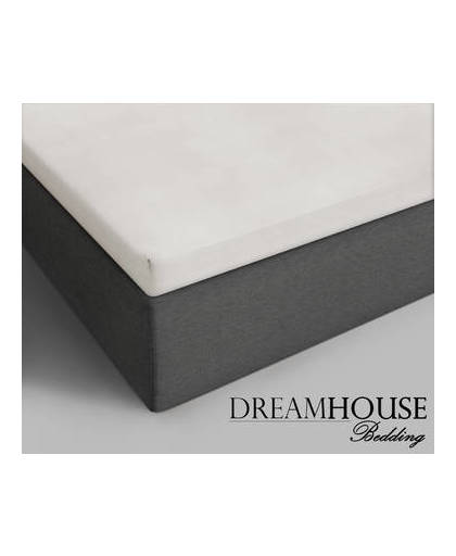 Dreamhouse katoenen topper hoeslaken cream - 1-persoons (90 cm) - crème