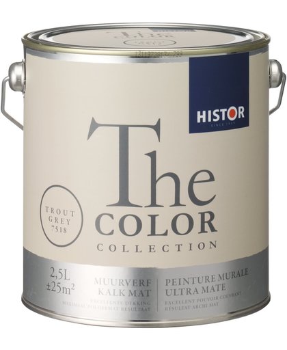 Histor The Color Collection Muurverf - 2,5 Liter - Trout Grey