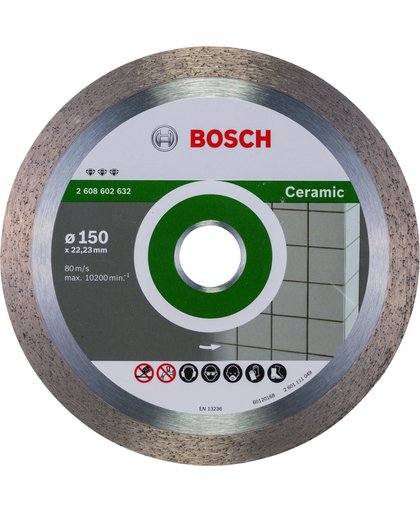 Bosch - Diamantdoorslijpschijf Best for Ceramic 150 x 22,23 x 1,9 x 10 mm