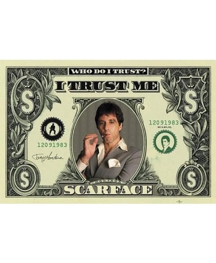 Poster Scarface Dollars 140 x 100 cm - filmposter