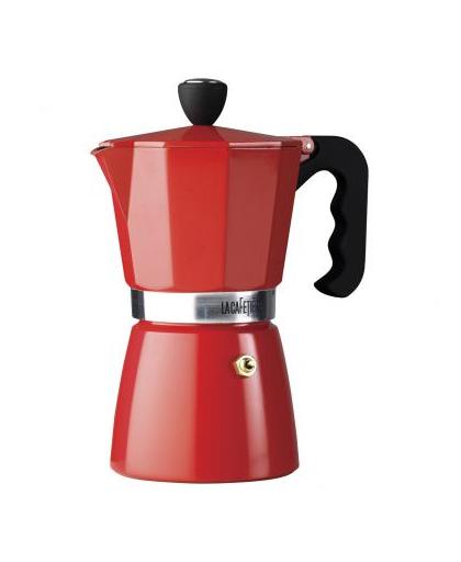 La Cafetière espressomaker in geschenkverpakking - rood - 6-kop