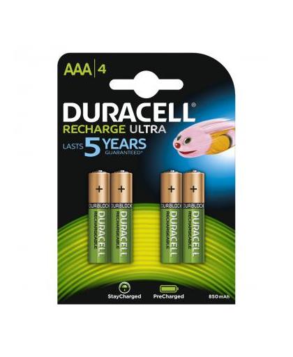 Duracell oplaadbare batterijen AAA/HRLL - 4 stuks