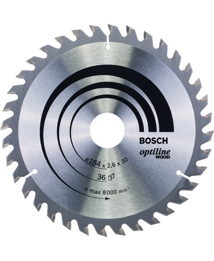 Bosch - Cirkelzaagblad Optiline Wood 184 x 30 x 2,6 mm, 36