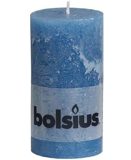 Bolsius Stompkaars Stompkaars 130/68 rustiek Zeeblauw