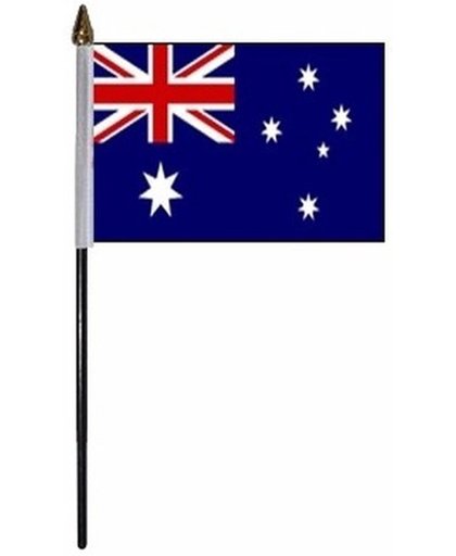 Australie mini vlaggetje op stok 10 x 15 cm
