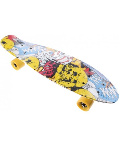 Toi-toys Skateboard Met Graffiti-print 60 Cm Wit