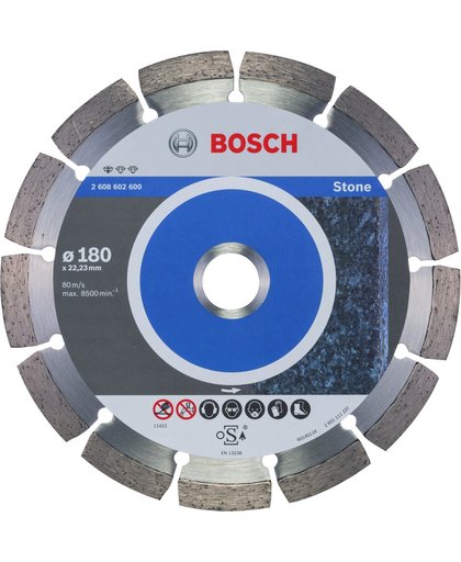 Bosch - Diamantdoorslijpschijf Standard for Stone 180 x 22,23 x 2 x 10 mm
