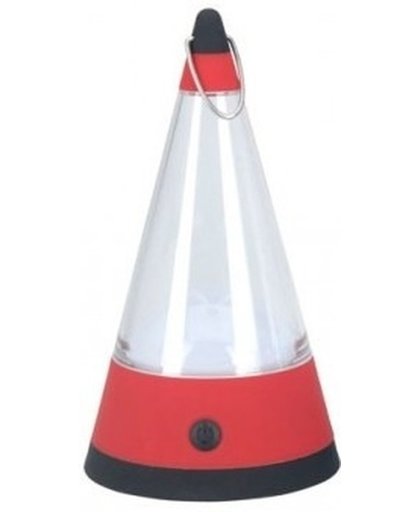 Rode piramide LED lamp 19 cm