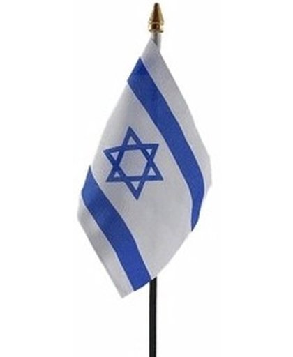 Israel mini vlaggetje op stok 10 x 15 cm